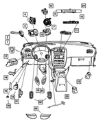 ZL661J8AH - : Lighting Control Switch And Bezel for Mopar Image