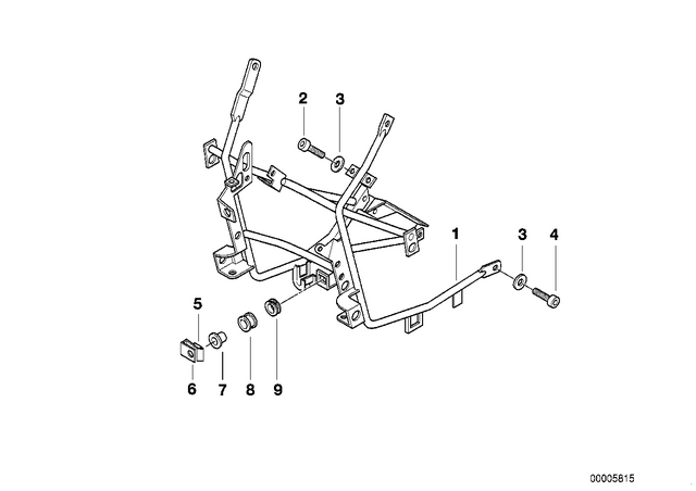 46637651240 - : Fairing Bracket - Switch for BMW-Motorrad Image