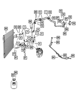 68247737AE - Air Conditioners and Heaters: A/c Suction And Liquid Line for Dodge: Journey Image