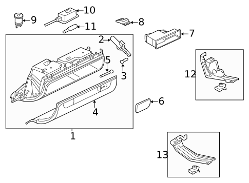 Glove Box for 2007 Audi A3 Quattro #0