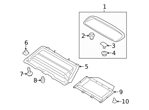 Exterior Trim - Hood for 2009 Subaru Outback #0