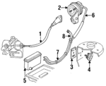 5277811 - Electrical: Control Cable for Chrysler: LeBaron | Dodge: Daytona, Shadow, Spirit Image