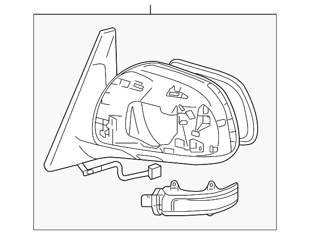 【新品】maruring(gray drawing) 2010-2013 Toyota 4Runner Door Mirror Right 87910-35A61 | OEM