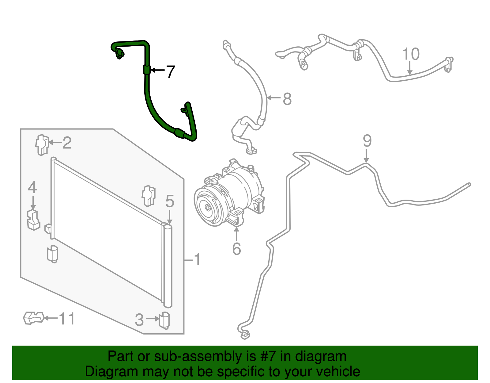 Discharge Hose - Nissan (92490-4BA5A)