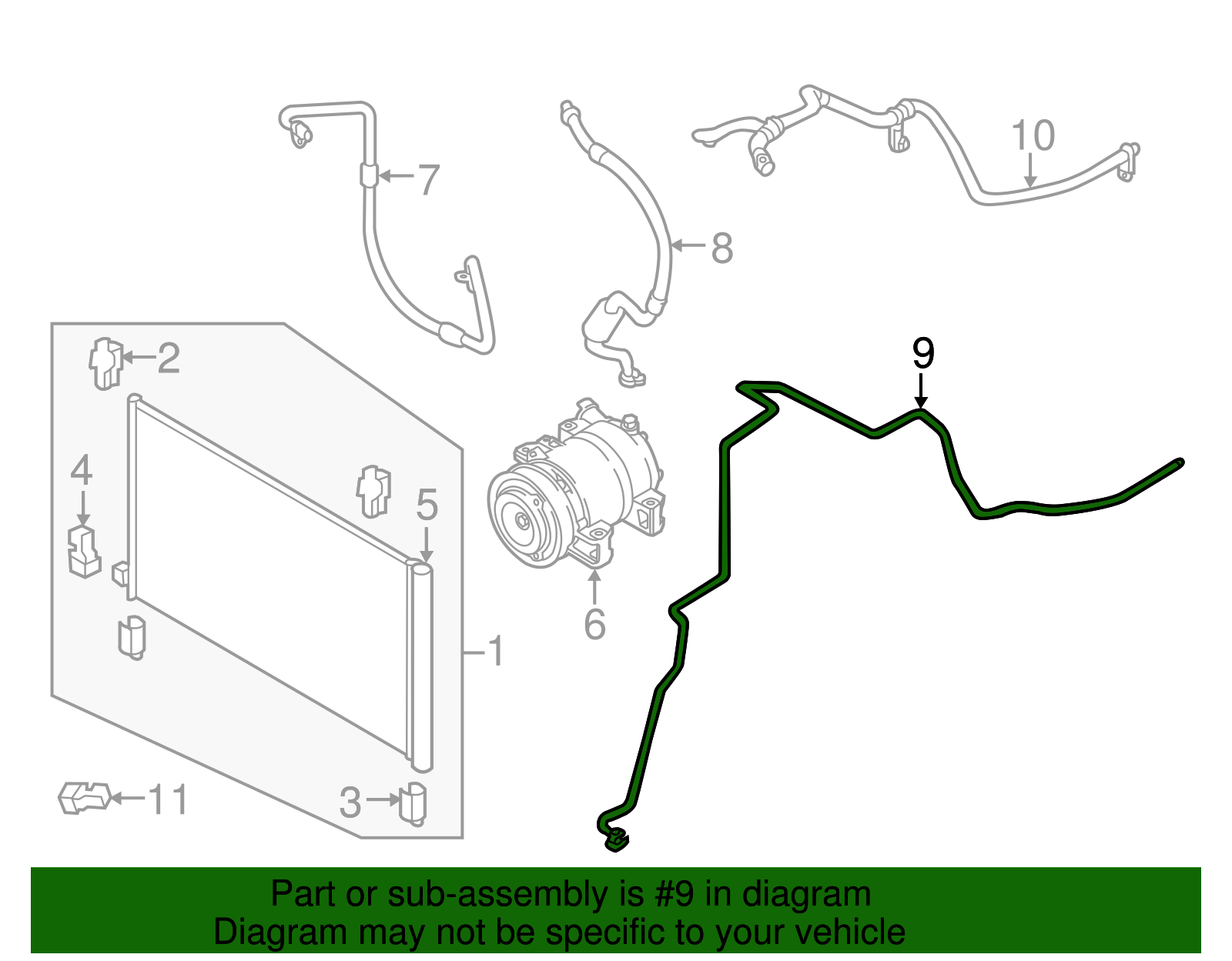 92440-4BA5B - Liquid Line 2014-2020 Nissan Rogue | Nissan