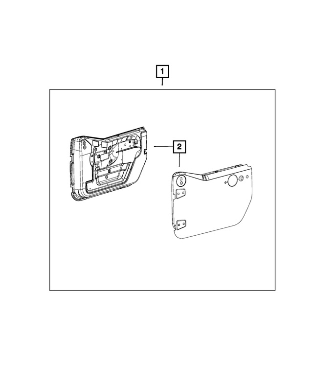 « 68028607AC – Mopar Accessories - Component Parts : Moitié Avant Volet, Côté Gauche pour Mopar Image »