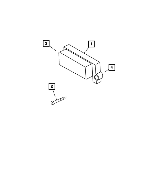 56041929AB - Electrical: Control Unit Bracket for Mopar Image image
