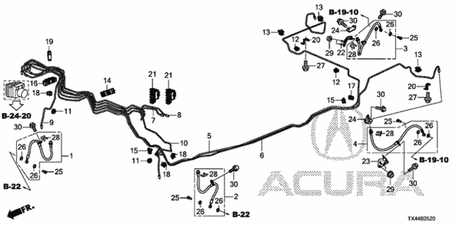 Brake Lines (VSA) for 2017 Acura RDX #0