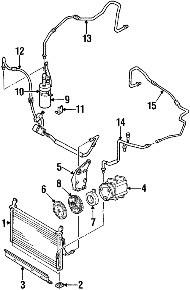 YJ399 - HVAC: Condenser for Ford Image