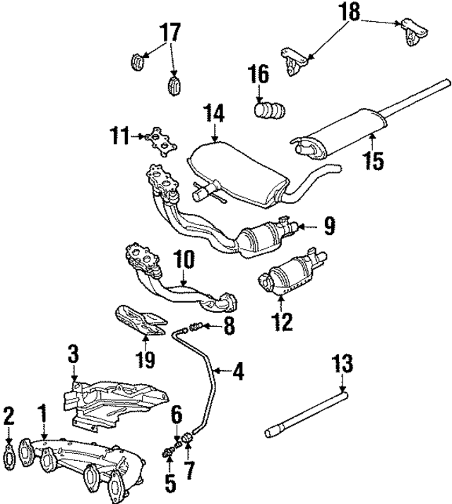 1H0253409C - : Exhaust Muffler for Volkswagen Image