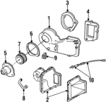 ZZL161B10A - : Blower Motor for Mazda: B2300, B3000, B4000, Navajo Image