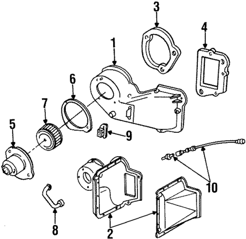 Blower Motor & Fan for 1997 Mazda B4000 #0