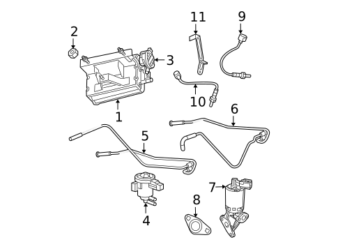 Emission Components for 2005 Jeep Grand Cherokee #0