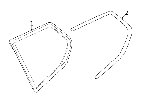 Glass & Hardware for 2017 BMW X4 #0