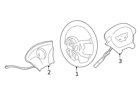 Steering Wheel & Trim for 2004 Chevrolet Corvette #0