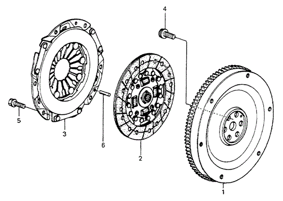 Clutch - Flywheel for 1984 Honda Accord #0