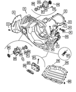 68003764AA - Automatic Transaxle 4 Speed: Transaxle Case for Mopar Image
