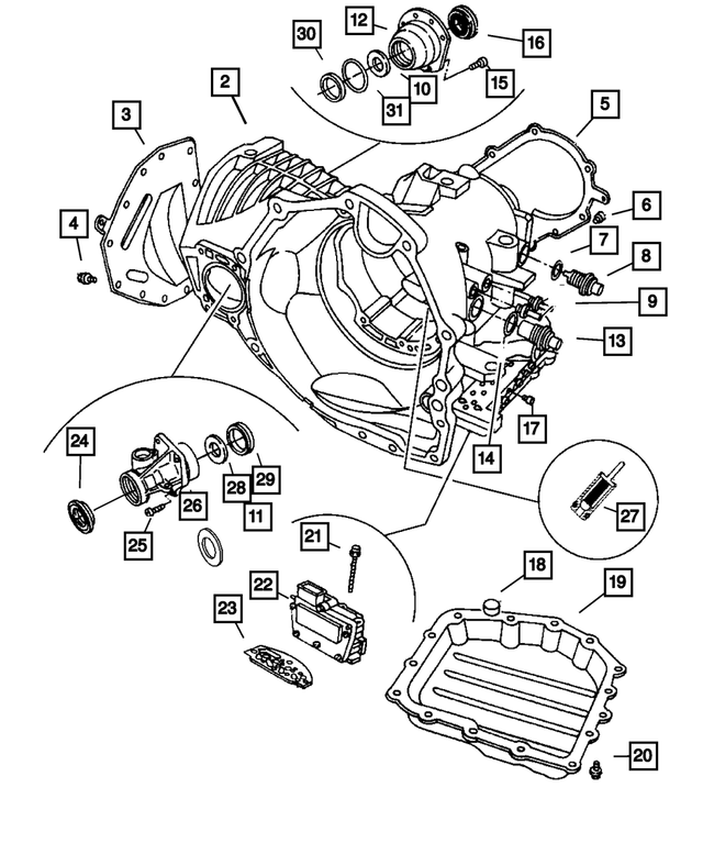 « 68003764AA – Automatic Transaxle 4 Speed : Boîte-pont Carter pour Mopar Image »