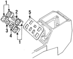 AMR3601 - Electrical: Switch for Land-Rover Image