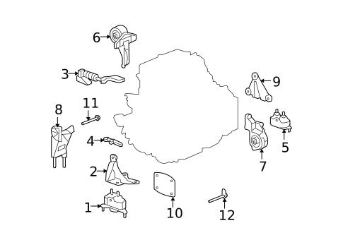 Engine Mounting for 2008 Saturn Aura #0