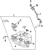 MB927013 - : Fuel Tank               for Mitsubishi: Galant Image