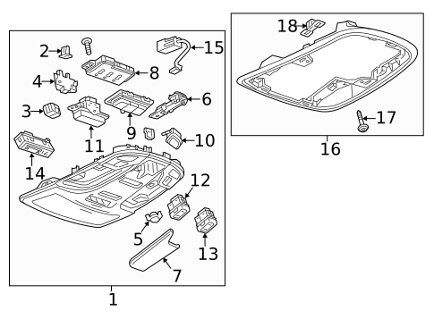 Overhead Console for 2019 Buick Encore #0