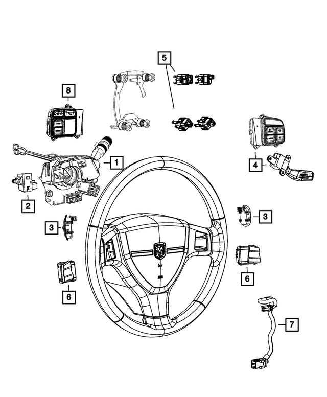 56046417AB - Electrical: Evic Switch for Mopar Image