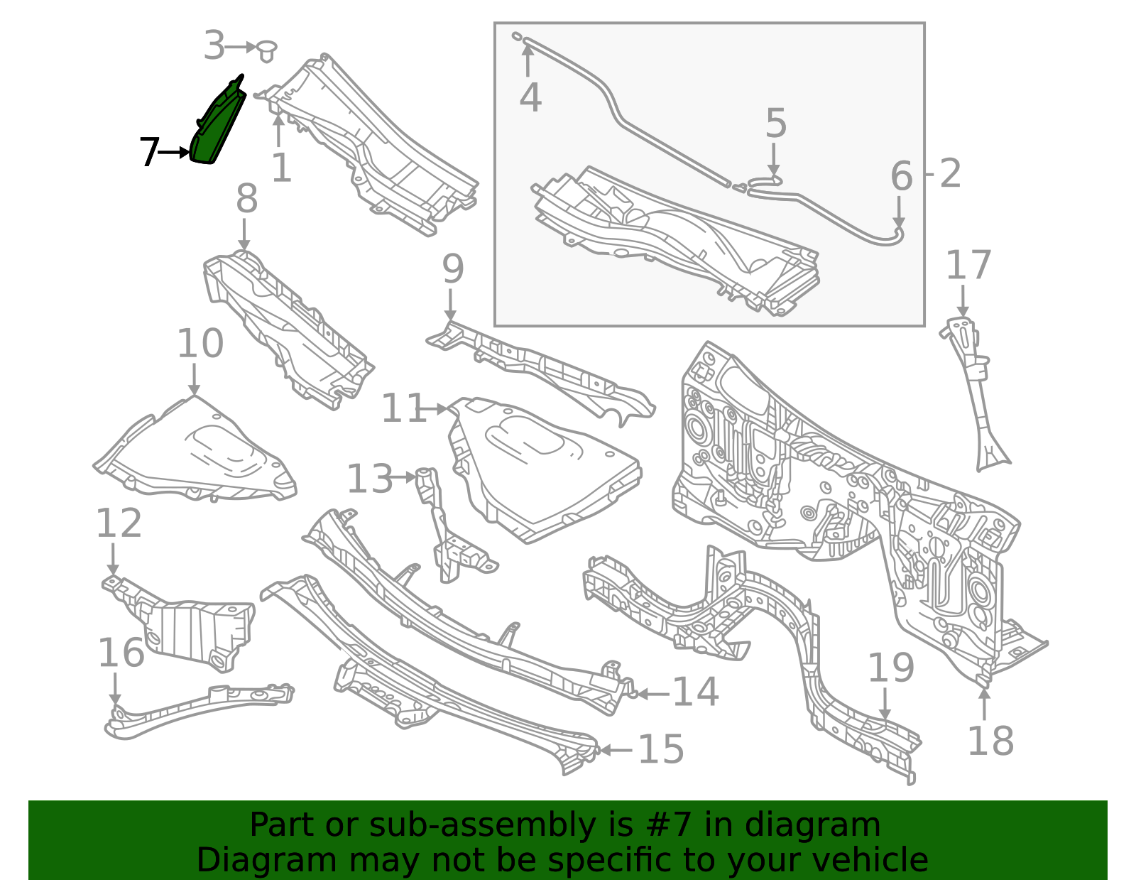 KMV6-51-PC1 - 2024 Mazda CX-90 - Cowl Trim | Mazda Parts Factor
