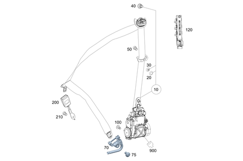 Front Seat Safety Belt for 2022 Mercedes-Benz G550 #0