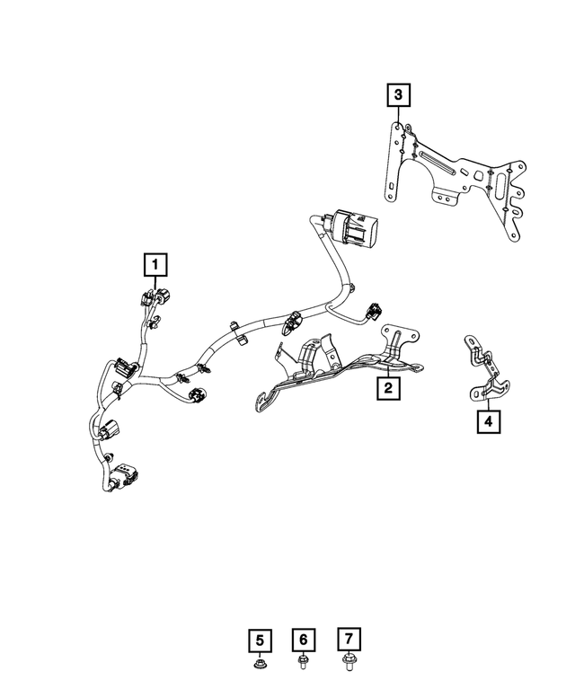 68477919AB - Electrical: Wiring Bracket for Mopar Image image