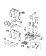 5SG48LXBAA - Interior Trim: Front Seat Back Cover for Mopar Image