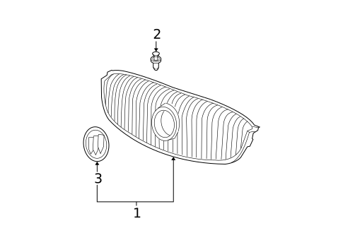 Grille & Components for 2008 Buick LaCrosse #0
