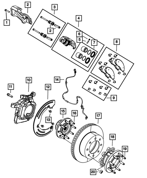 Front Brakes for 2016 Ram 3500 #0