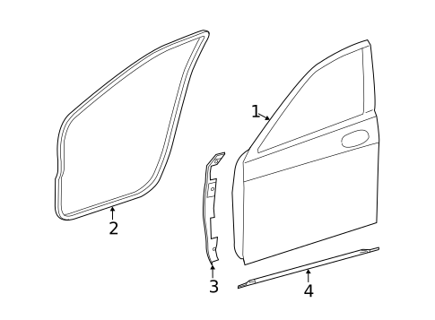Door & Components for 2019 Mercedes-Benz S450 #1