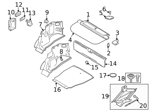 Interior Trim - Rear Body for 2001 Volvo V40 #0