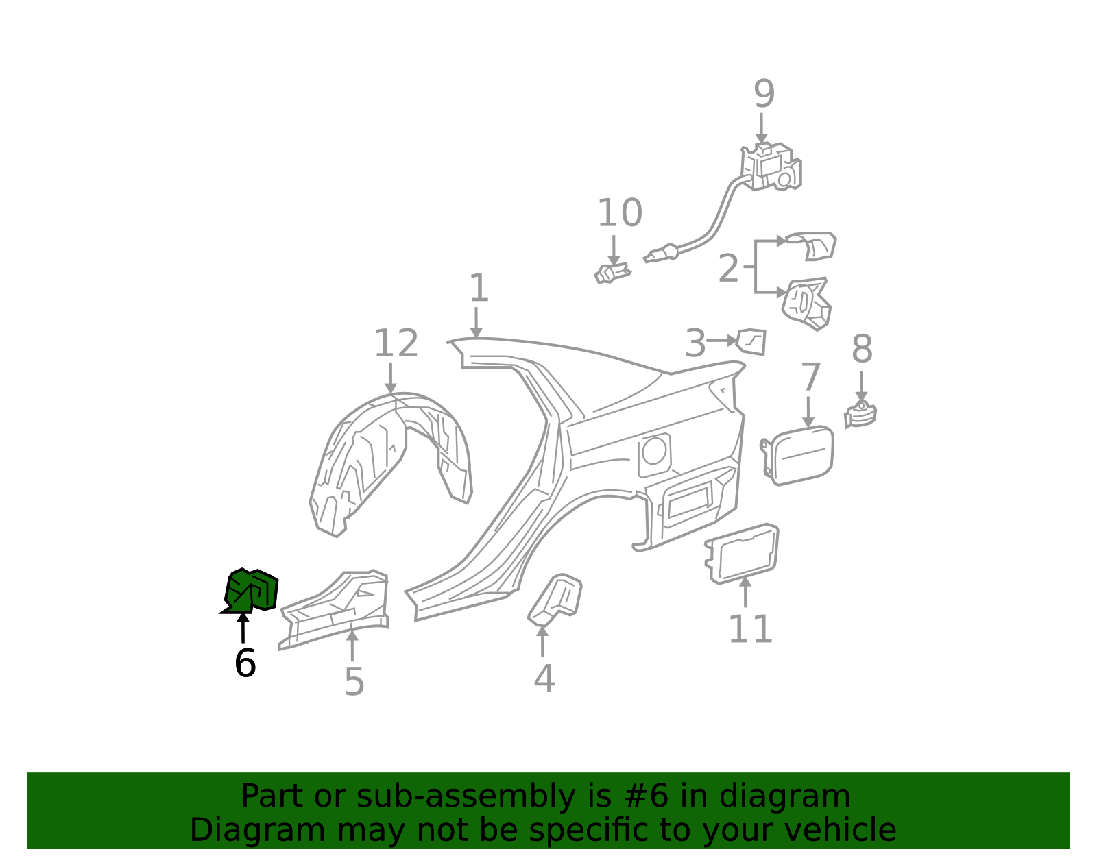 61655-33010 - Wheel Housing Bracket Toyota Parts Space