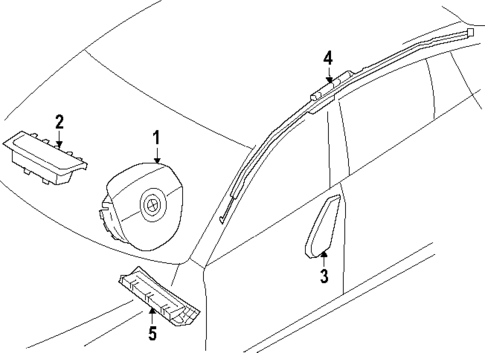 Air Bag Components for 2024 BMW i4 #1