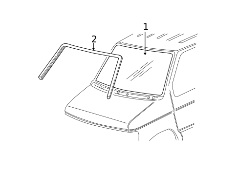 Reveal Moldings for 1996 Ford E-350 Econoline #0