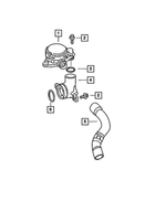 68051342AA - : Cylinder Head To Intake Manifold Pcv Hose for Mopar Image