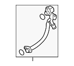 6K121497BD - : Water Inlet Pipe for Audi: A3, A3 Quattro, S3, TT Quattro, TTS Quattro Image