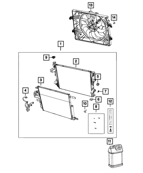 Radiator and Related Parts; Charge Air Cooler for 2022 Ram 1500 #5
