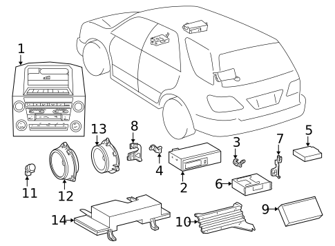 Sound System for 1999 Lexus RX300 #0