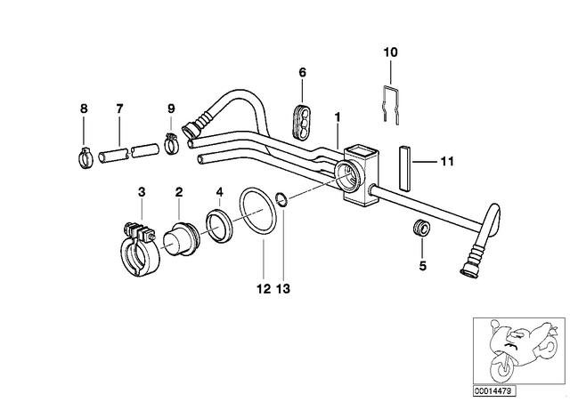 13537664855 - : Fuel Distributor for BMW-Motorrad Image