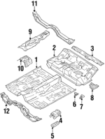 5811112210 - Body: Front Floor Pan for Toyota: Corolla Image