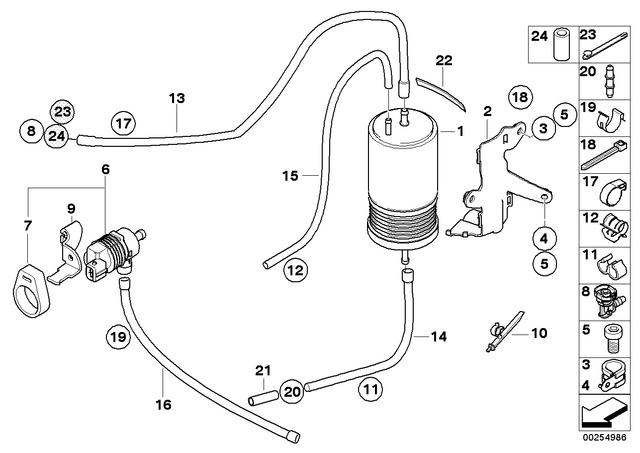 13901433601 - : Bracket Ventilation Valve for BMW-Motorrad Image