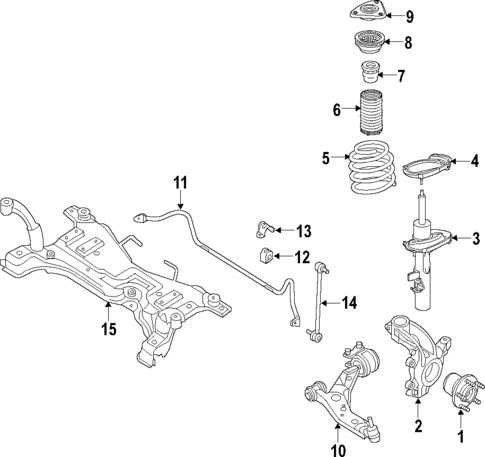 Front Suspension for 2017 Ford Focus #0