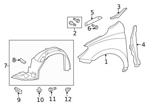 Fender & Components for 2010 Toyota Matrix #0