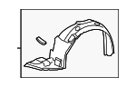 5387502250 - Body: Fender Liner for Toyota: Matrix Image