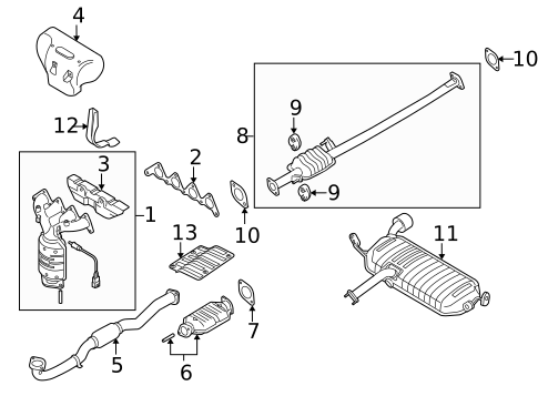 Exhaust Manifold for 2008 Hyundai Tucson #0