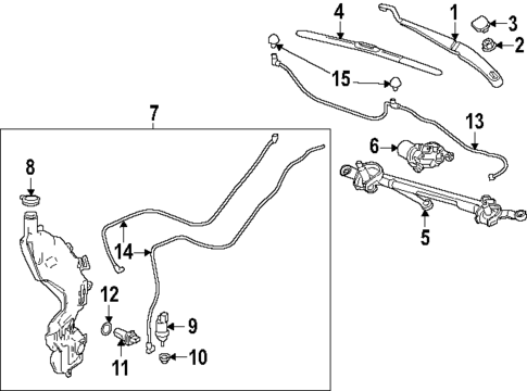 Wiper & Washer Components for 2025 GMC Acadia #0